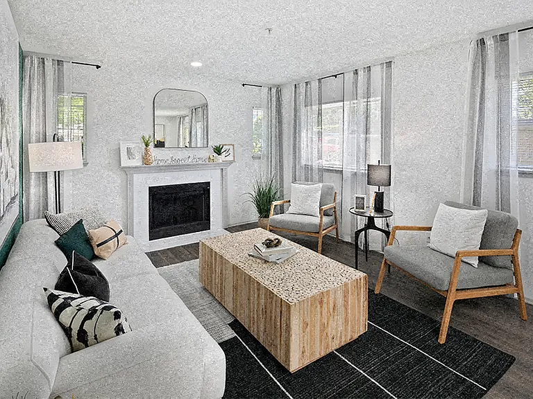 Luxury vinyl plank flooring throughout upgraded homes