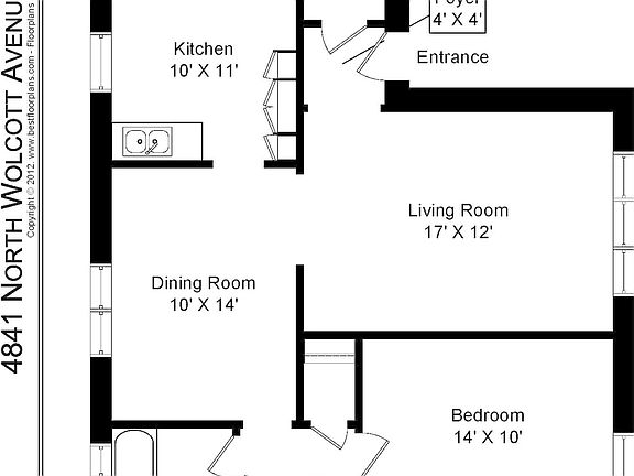 2nd image of 4839 N Wolcott Ave APT 1A
