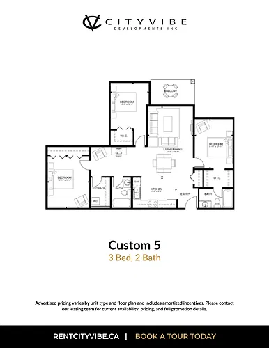 Floor plan Three Bedroom