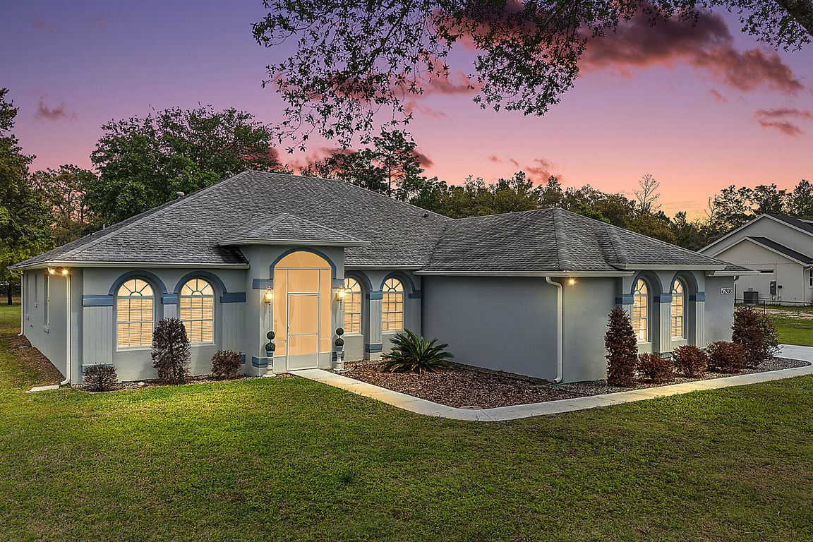 Twilight Front Elevation