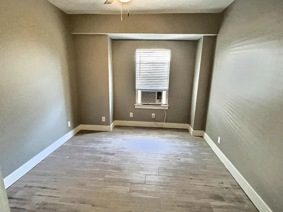 Large bedroom with walk-in closet.