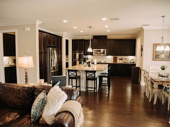 family room & kitchen