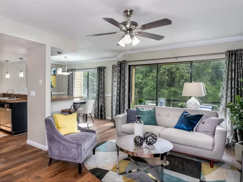 Open Floor Plan Living Area - Lakes of Northdale Apartments