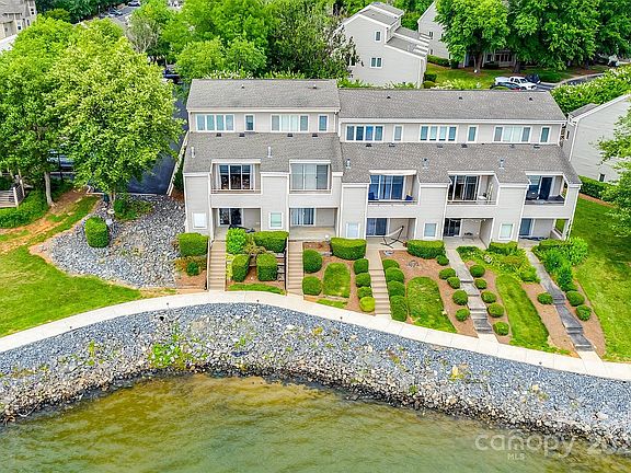 Drone view of the townhomes