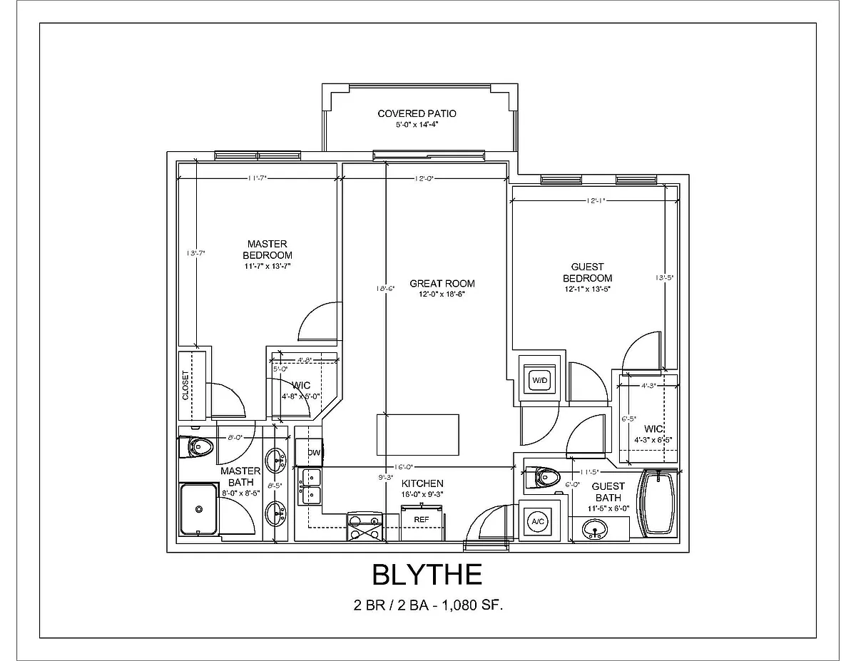 Floor plan Blythe*