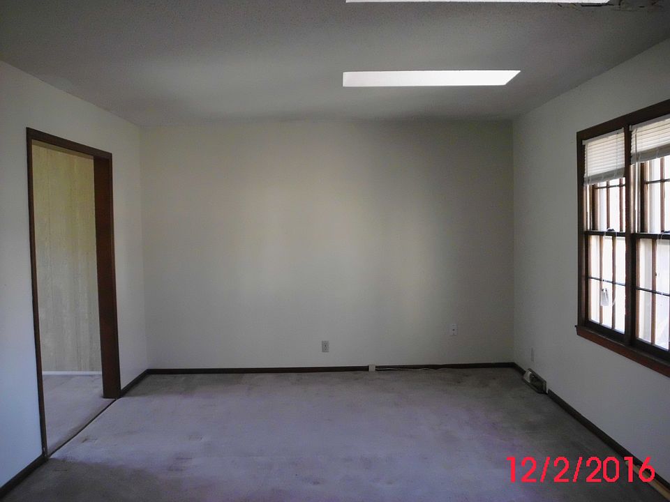 Living room with skylights