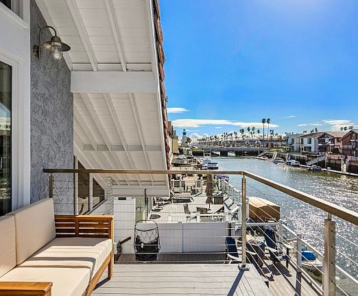 main channel and water views from balcony