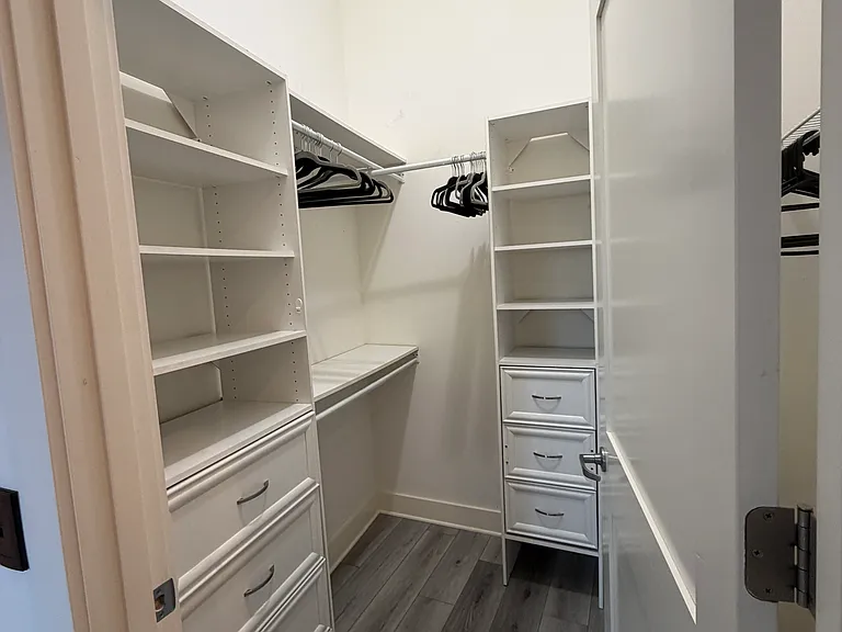 Walk-in closet.