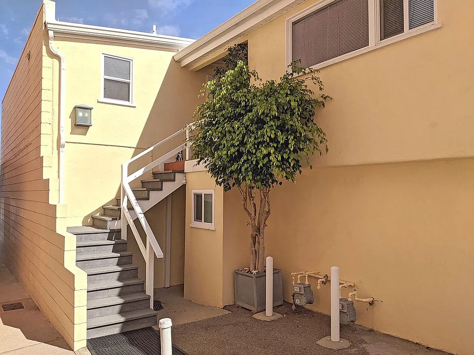 Stairs to the apartment patio