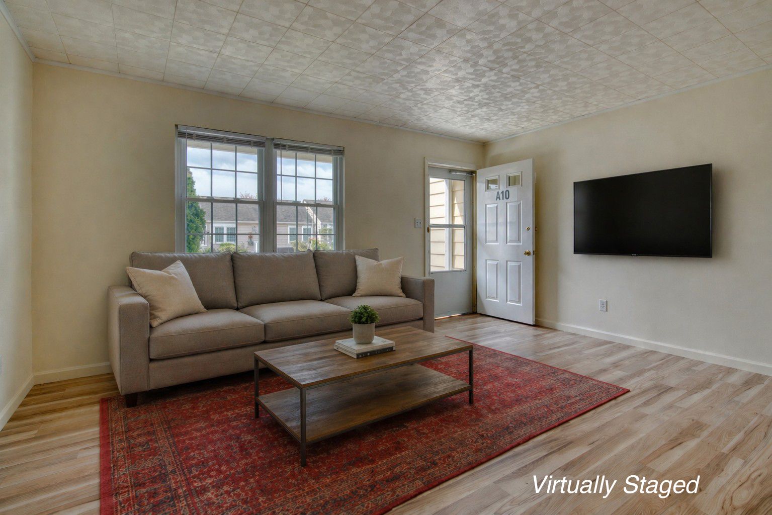  living room virtually staged