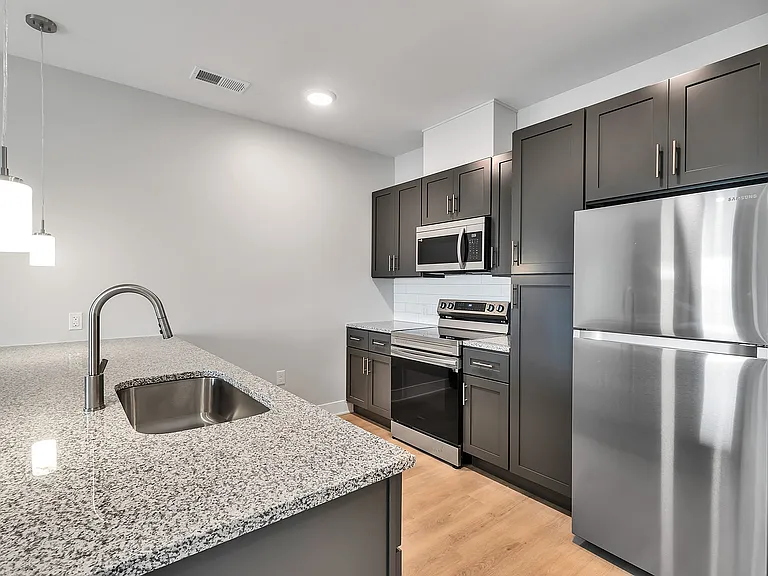 Modern Kitchen with Stainless Steel Appliances