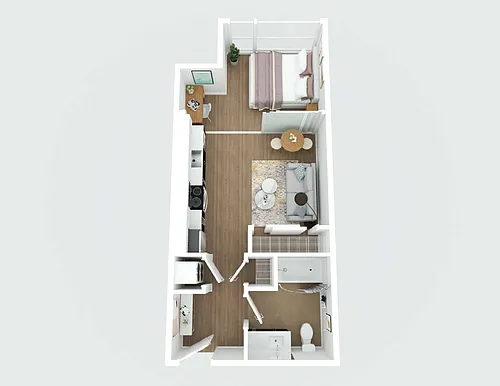 Floor plan Urban 1 Bedroom
