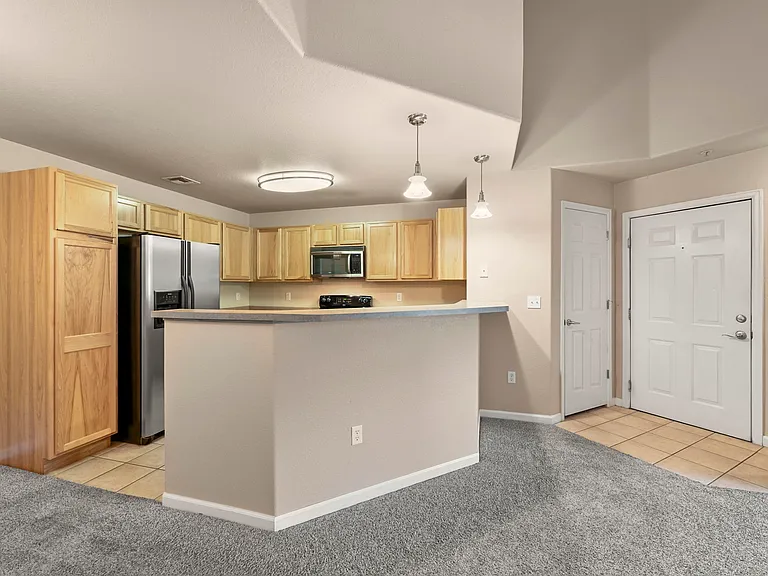 Kitchen and entry
