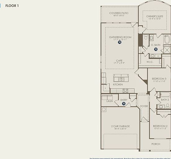 Oakmont Floor Plan, Quick Move-In Home, Floor 1