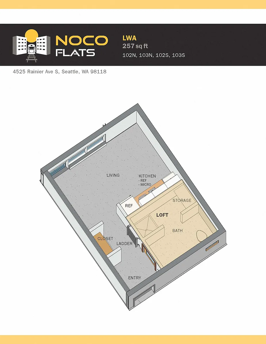 Floor plan Live Work A