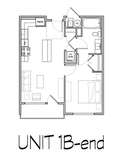 Floor plan 1 Bedroom