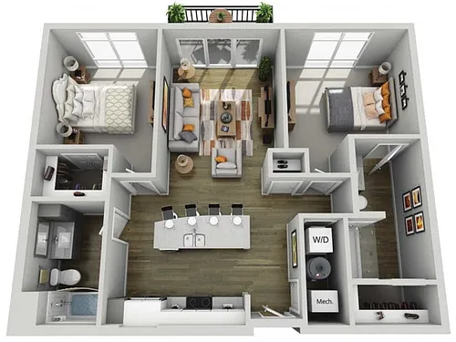 Floor plan 2B