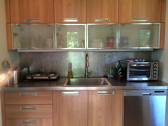 Kitchen with custom cabinets