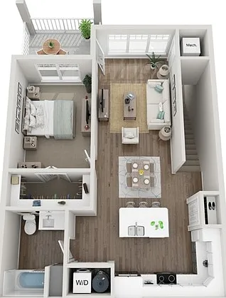 Floor Plan 1E | Seasons at Mount Pleasant | Apartments in Mount Pleasant, WI Floor Plan 1E | Seasons at Mount Pleasant | Apartments in Mount Pleasant, WI