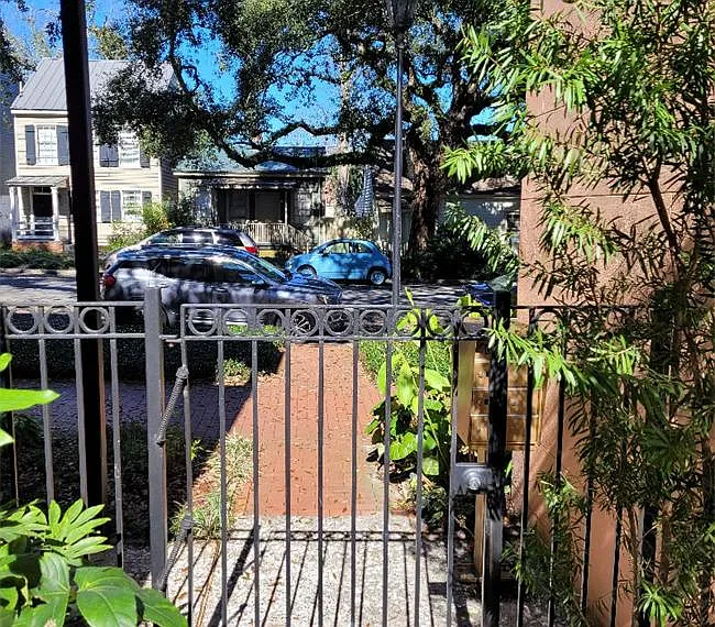 Gated community the view on East Jones for non metered parking.