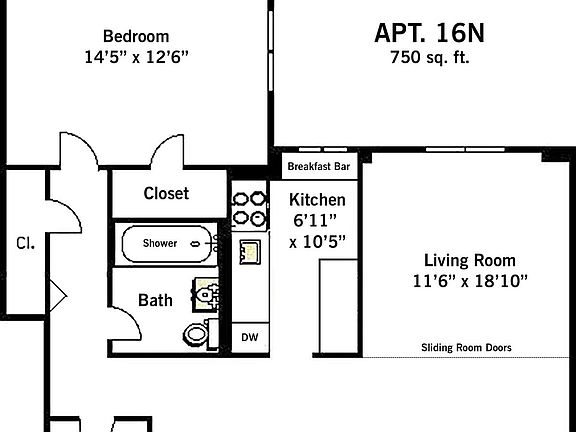2nd image of 175 Willoughby St APT 16N