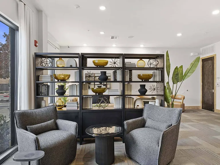 Gather with friends for coffee and connection in the warmth of the lounge.