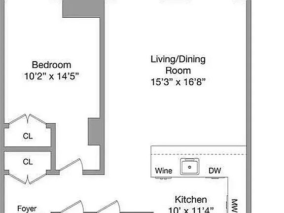 2nd image of 55 W 17th St APT 402