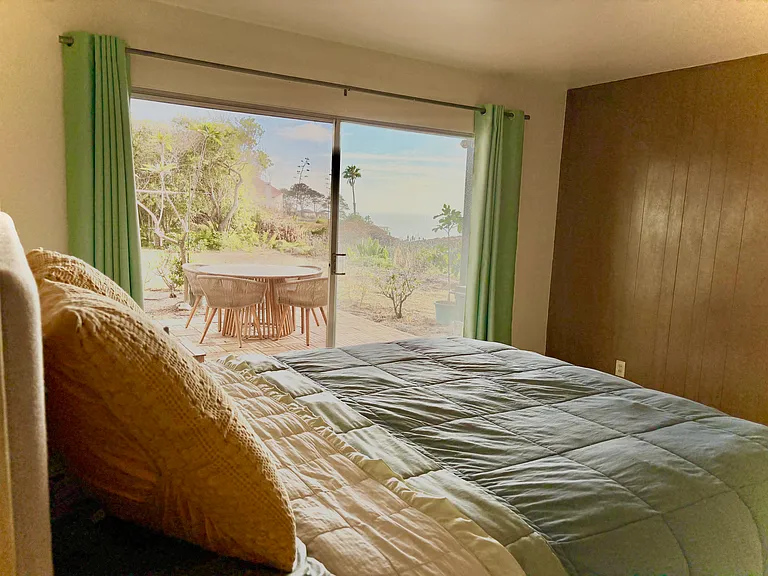 Master bedroom with ocean view