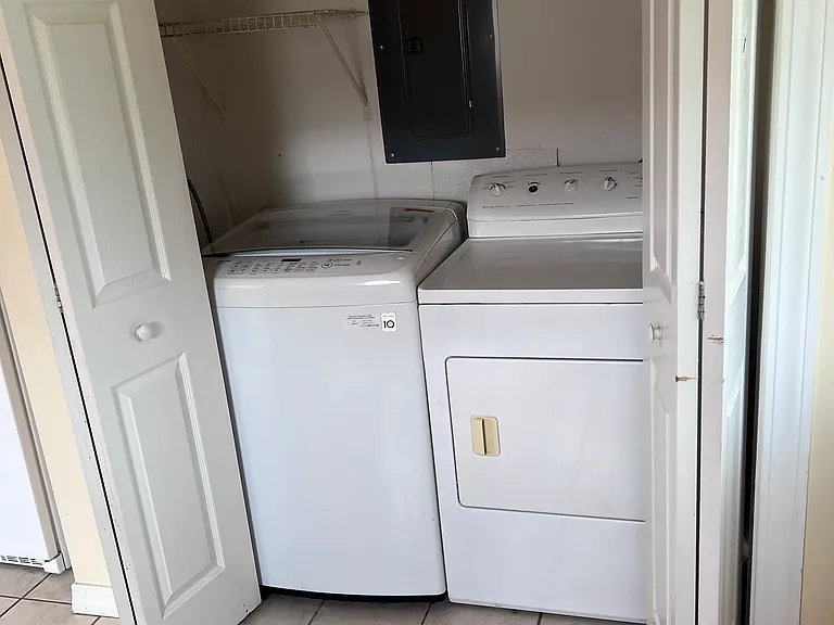 Washer and dryer in unit