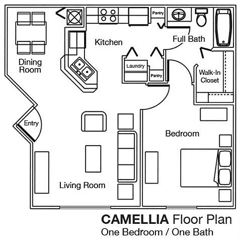 Floor plan 1X1