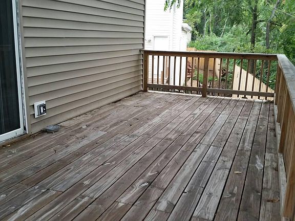 Deck off kitchen