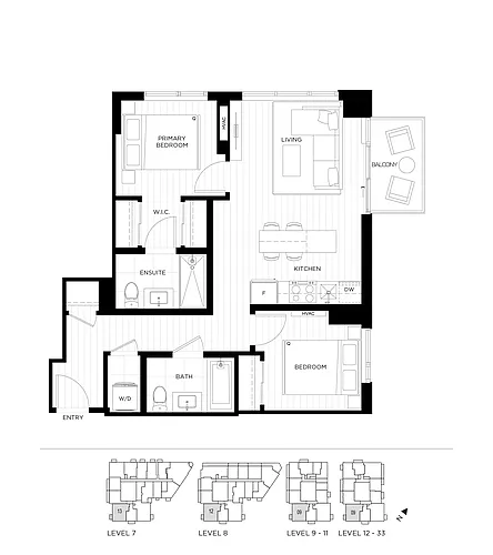 Floor plan T1-0909