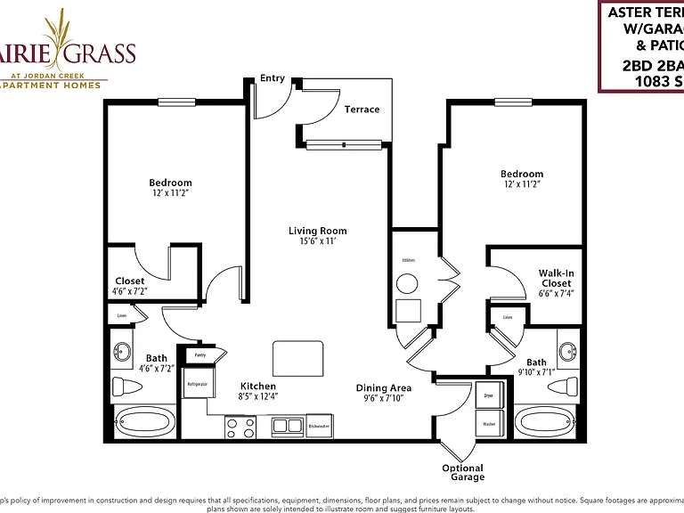 Aster Terrace W/Garage and Patio Aster Terrace W/Garage and Patio