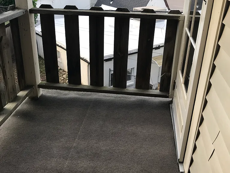 Balcony looking into nearby park