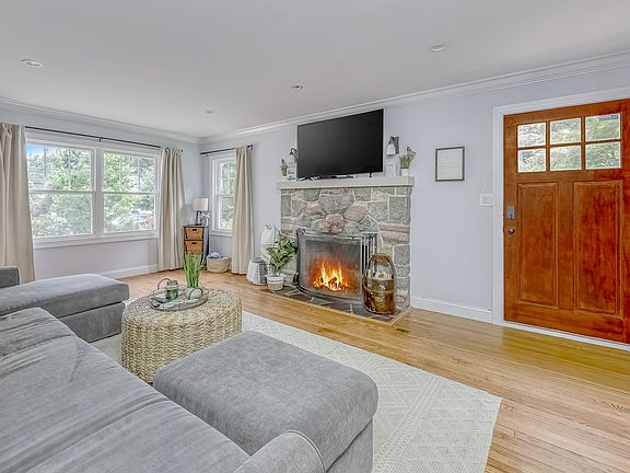 Wood burning fireplace