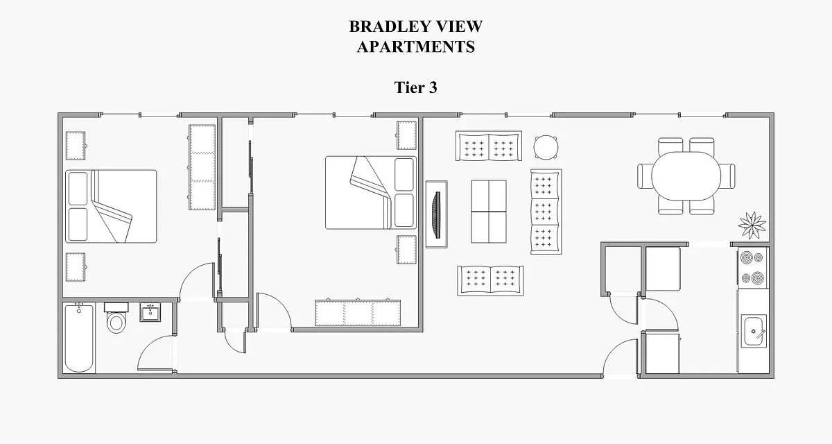 Floor plan Tier 3