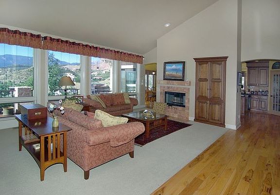 Bright and airy living room with amazing views
