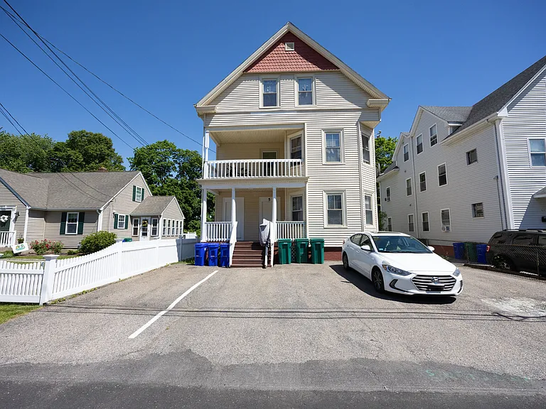 Off-street parking and front entrance
