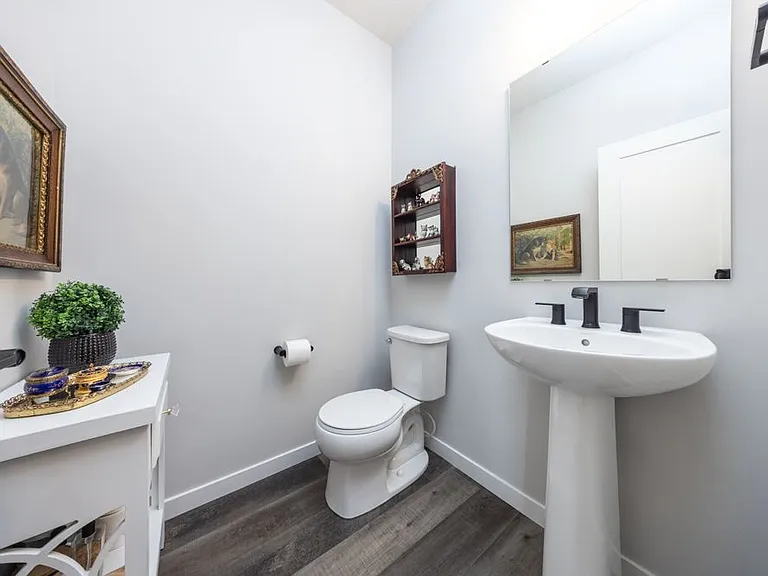 off of the mudroom and garage