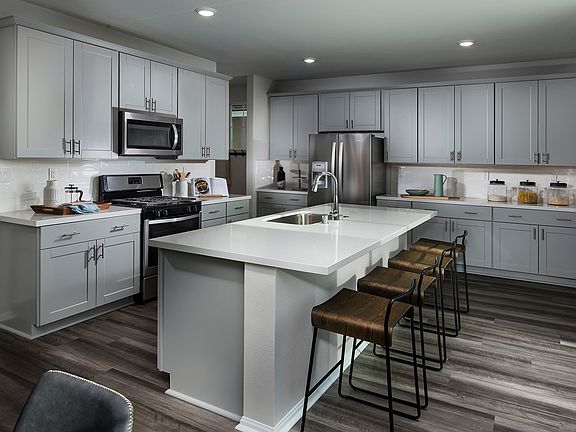 Residence 4 kitchen modeled at a nearby Meritage community.