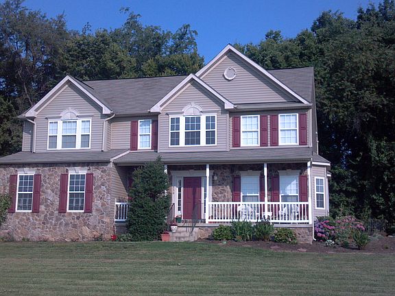 Porch on front of house