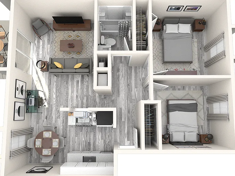 B1R Two Bedrooms B1R Two Bedrooms
