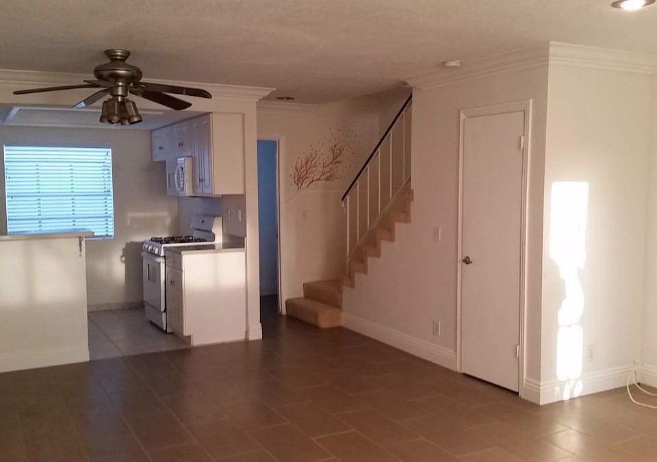 Dining room with the kitchen.
