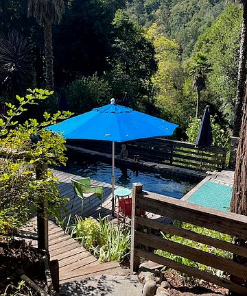 view from entrance of the cottage