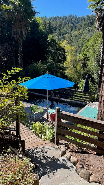 view from entrance of the cottage