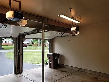 attached garage with openers