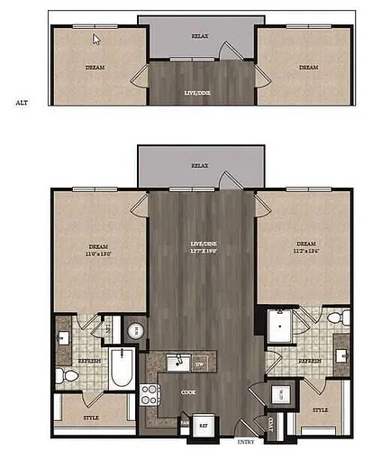 Floor plan B1