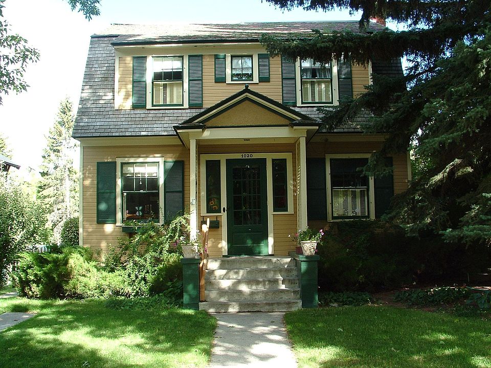 Home on tree lined street