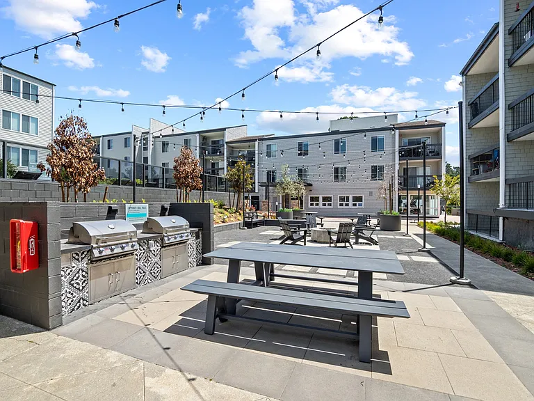 Outdoor Grill and Picnic Tables at Delphine on Diamond in San Francisco, CA 94131