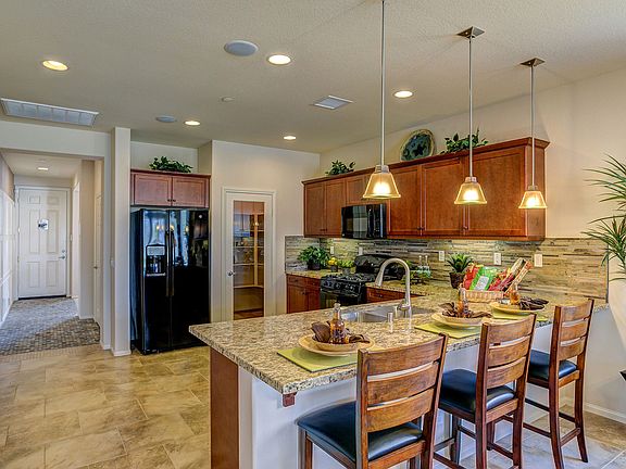 Stylish kitchen with walk-in pantry